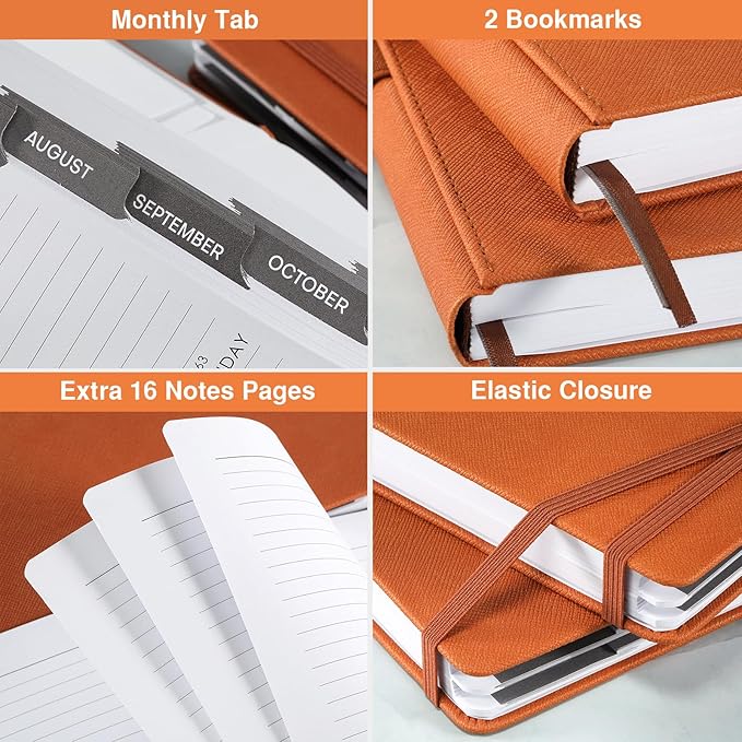 2026 Appointment Book & Planner - January 2026 - December 2026, Daily Hourly Planner, 5.75" X 8.25", 60-Minute Interval, Faux Soft Leather Cover, Premium Paper, Academic Calendar with Pen Loop, Inner Pocket