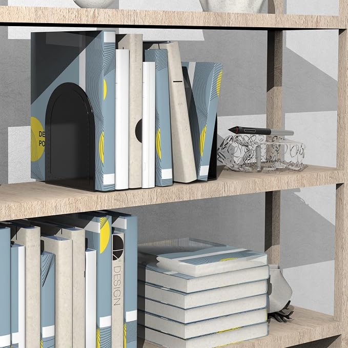 Book Ends 2 Pair Bookend Metal BookEnds Universal Economy Book end