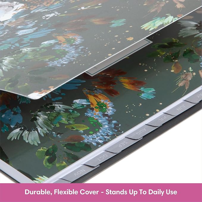 Blue Sky Kelly Ventura 2026 Weekly and Monthly Planner Calendar, January 2026 - December 2026, 8.5" x 11", Flexible Cover, Laminated Tabs, Durable Twin Wire Binding, Storage Pocket, Includes Sticker Sheet, Midnight Garden