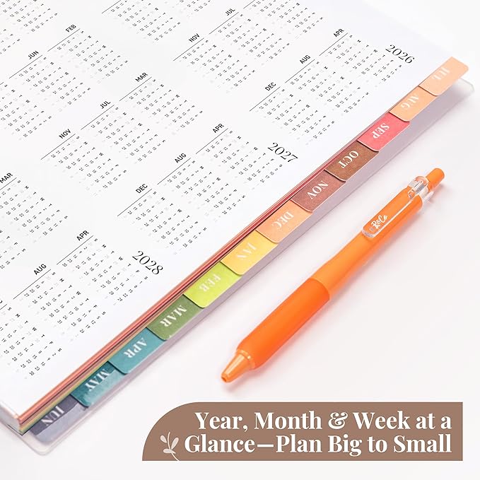Rileys Academic Planner 2026-2027, Daily, Weekly & Monthly Planner, July 2026 - June 2027, Student Notes Pages, Twin-Wire Binding, Weekly Agenda for School & Work (8.5 x 11-Inches, Green)