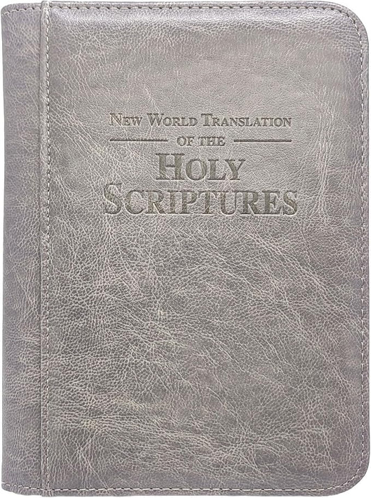 JW Holy Scriptures Book Cover - Faux Leather Zippable - Perfect for Conventions and Gifts