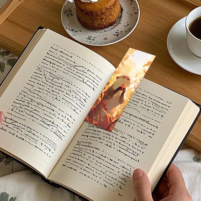 50 Pcs Sea Otter Bookmarks, Animal Paper Page Markers for Reading Lovers, Decorative Reading Accessories, Holiday Gift Idea for Men and Women