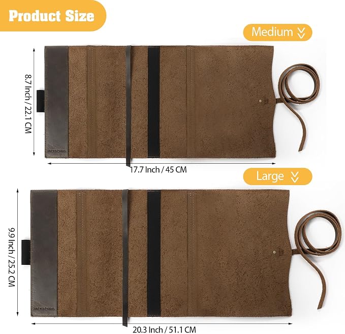 Jack&Chris Leather Bible Cover, Leather Book Cover for Men and Women, Bible Holder Strap Bible Cover Gifts, Coffee Large
