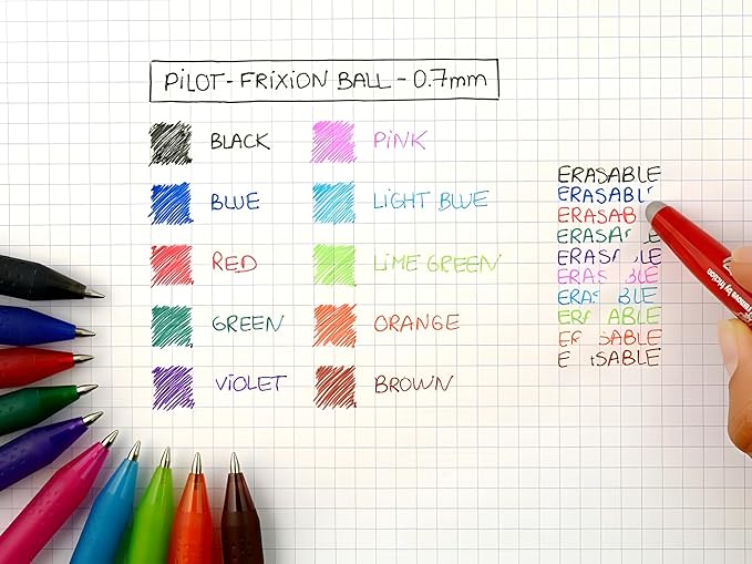 Pilot Frixion Erasable Rollerball Pen - Blue Single
