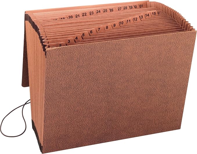 Sparco Business Source Flap Closure 1-31 Heavy-Duty Expand File, Brown