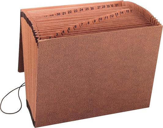 Sparco Business Source Flap Closure 1-31 Heavy-Duty Expand File, Brown