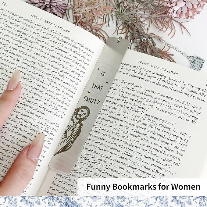 Funny Bookmarks for Women, Stainless Book Mark with Gift Box, Christian Book Marker Gift for Book Lovers, Friends, Reading Women, Men, Funny Easter Gifts, Birthday Christmas Gift