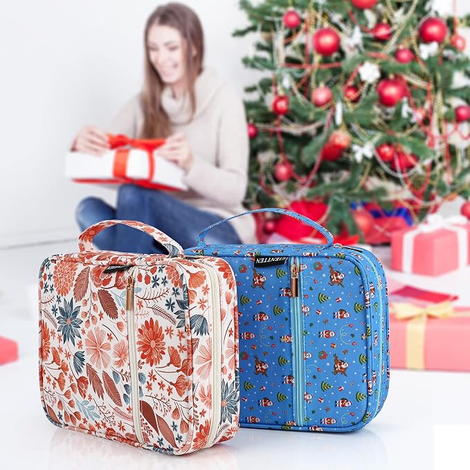 Bible Cover for Women with Flowers Printing, Bible Case,Bible Bag, Study Bible Case,Covers for Bible,Bible Boooks Covers forWomen (600D Polyester, Floral Study Accessories)