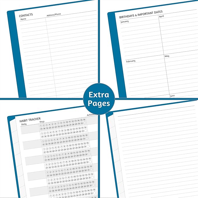 Monthly Planner 2026-2030, 5-Year Calendar Planner 2026-2030, Jan 2026 – Dec 2030, 6.2 x 8.4 In, Ruled Spread, Flexible Cover, Spiral Wirebound, Pocket, 60 Coated Monthly Tabs, Notes ＆ Habit Tracker