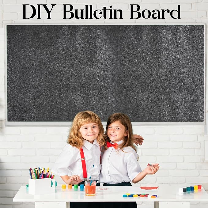 gisgfim 16" x20ft Glitter Bulletin Board Paper Roll Sparkle Color Bulletin Board Background Poster Paper Non Fading Gift Wrapping DIY Art Crafts for Office Classroom Decoration, Chalkboard