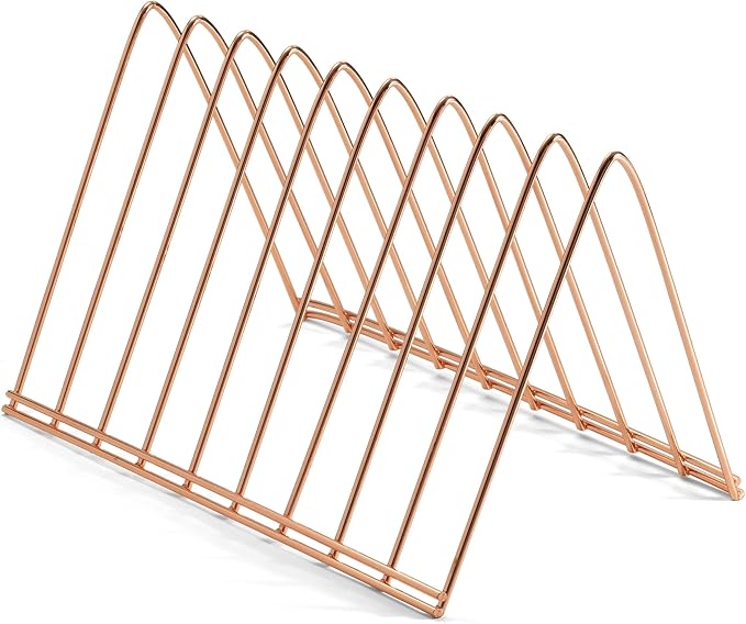 Officemate Triangular Wire File Sorter, Rose Gold (93151)
