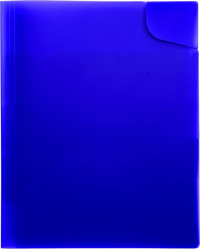Oxford Divide-It-Up 4-Pocket Poly Folder, Assorted Colors, Letter Size (99837)