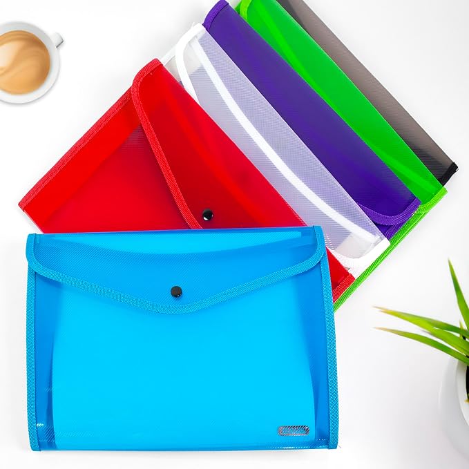BAZIC Products V-Flap A4/Letter Size Document Holder, for Documents Office School, Case of 72