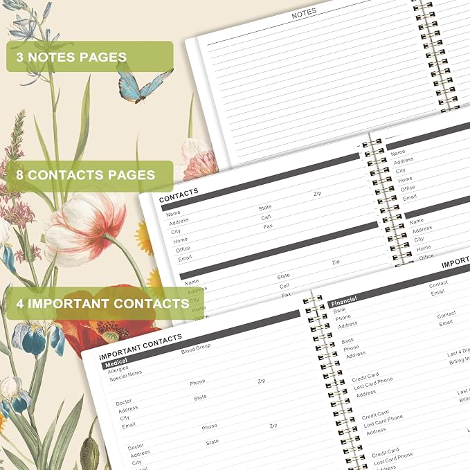 2027-2029 Monthly Planner - Monthly Planner 2027-2029, Jan. 2027 - Dec. 2029, 3 Year Planner with Colorful Tabs, Thick Paper & Twin-Wire Binding, 36 Month Calendar, 9”x11”