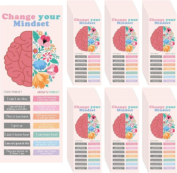 TaoBary 100 Pcs Inspirational Bookmarks Bulk Back to School Gifts Paper Positive Motivational Encouraging Affirmation Card from Teacher Classroom