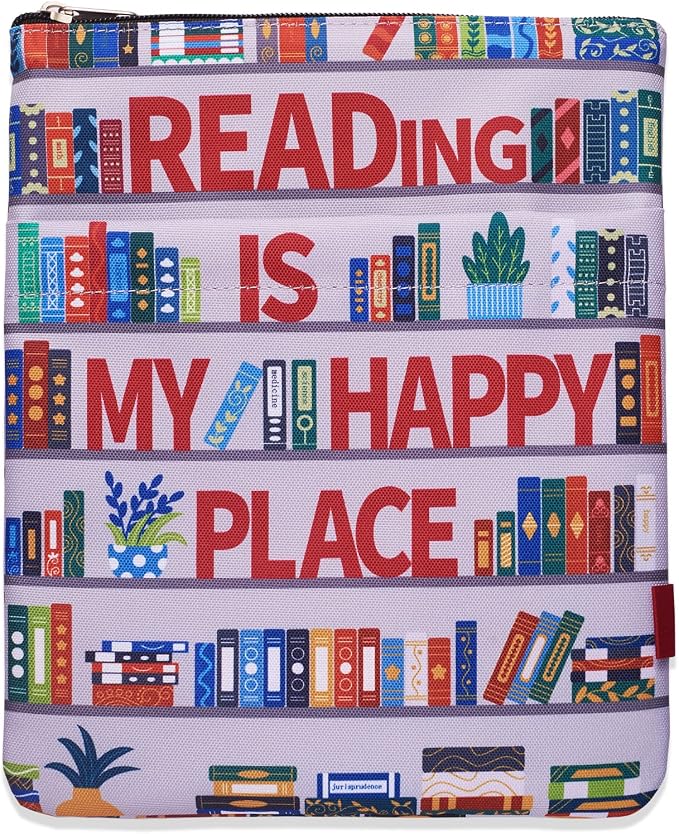 Book Sleeve for Book Lovers, Bookish Book Protector, Book Covers for Paperbacks, Washable Fabric, Book Sleeves with Zipper, Medium 11 Inch X 8.7 Inch