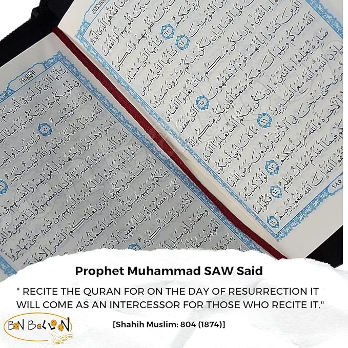 Complete Quran Qur'an Quraan Koran Quran Mushaf - Al Quran Al - Kareem Paperback (Arabic Only) Holy Quran Size 5.2" X 3.8" Pocket Size In Arabic Leather Cover & Zippered Case