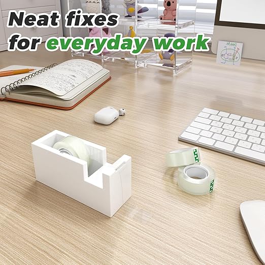 SWRT Tape, 12 Rolls Clear Tape Refills for Dispenser, Transparent Tape, 3/4 in x 800 in Tape Rolls, Strong Adhesive Tape for Gift Wrapping, Home, School & Office Tape