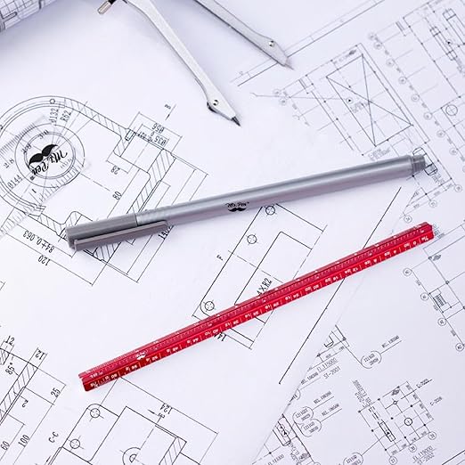 Mr. Pen- 6 Inch, 2 Pack, Pocket Size Ruler, Small Architectural Scale