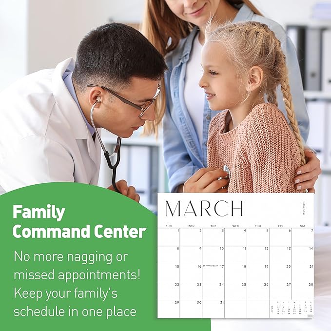 S&O Simple Magnetic Fridge Calendar from January 2026-June 2027 - Tear-Off Refrigerator Calendar to Track Events & Appointments - 18 Month Magnetic Planner for Fridge for Easy Planning-8"x10”in