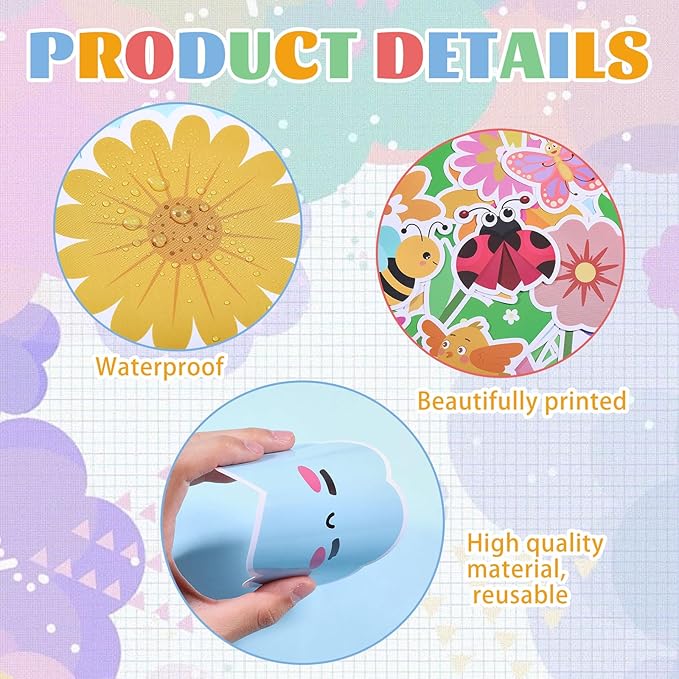 GLOBLELAND Bulletin Board Decorations Set You are Worth More Than Gold Flower Cutouts Ppaer Decor Bulletin Boards Paper Butterfly Crafts for Wall Decor