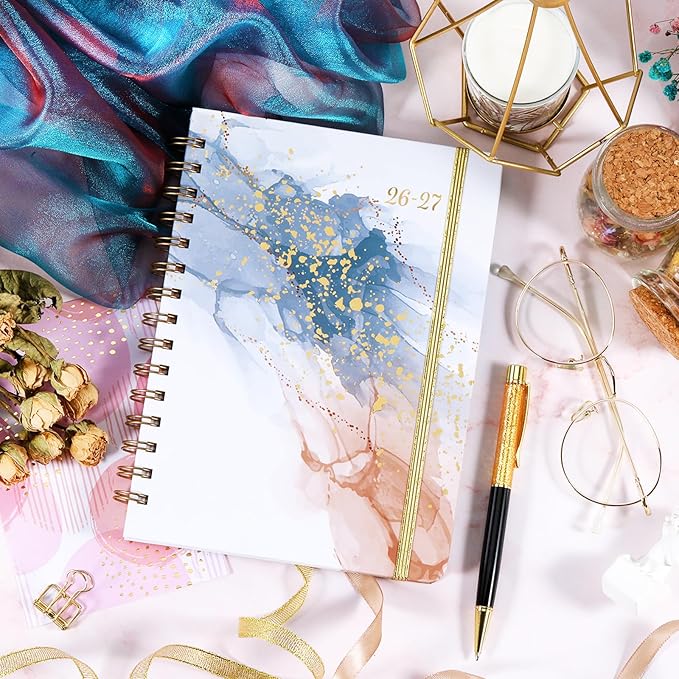 2026-2027 Planner - 2026-2027 Planner Weekly and Monthly from July 2026 - June 2027, 8.5'' X 6.4'', Weekly Monthly Planners 12 Month with Colorful Tabs, Elastic Closure, Back Pocket