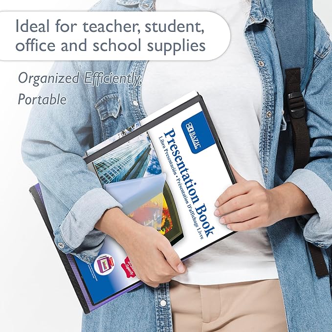 Bazic 10-Pocket Presentation Book (Case of 144) (3129-144)