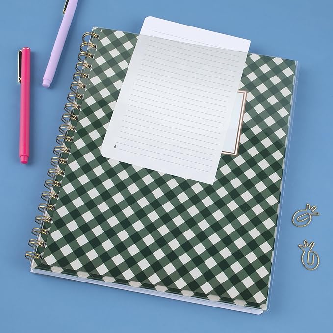 AT-A-GLANCE 2027 Planner, Simplified by Emily Ley, Weekly & Monthly, 8.5" x 11", Customizable, Camp Gingham (EL58-901-27)