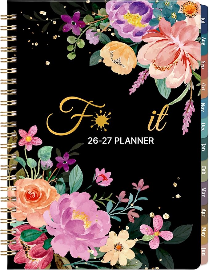 Planner 2026-2027 - Funny it 2026-2027 Weekly & Monthly Planner, Jun. 2026 - Jul. 2027, 6.4'' x 8.5''(A5), Academic Calendar Planner with Colorful Monthly Tabs, Back Pocket