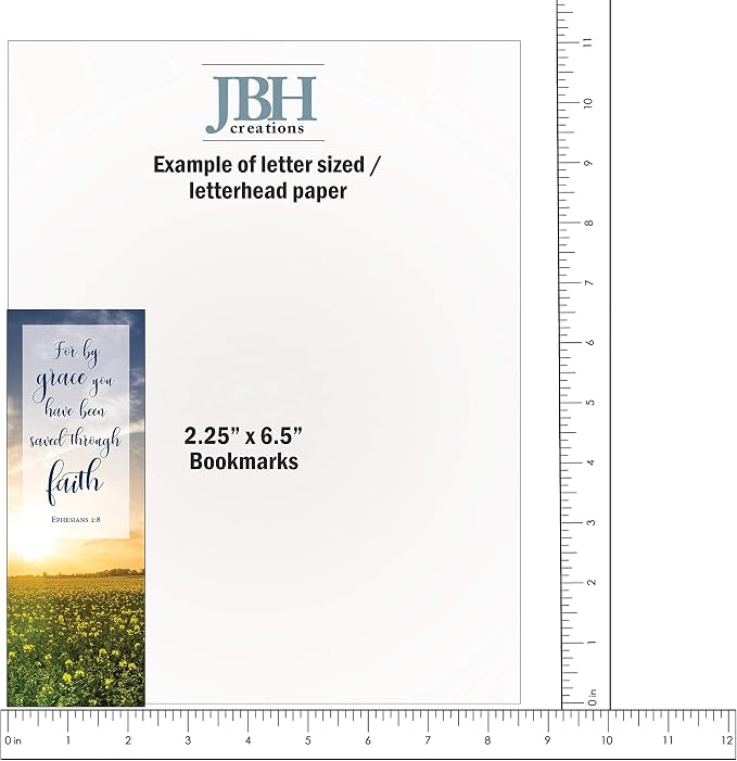 Bible Verse Bookmarks with Full Scripture - Pack of 48