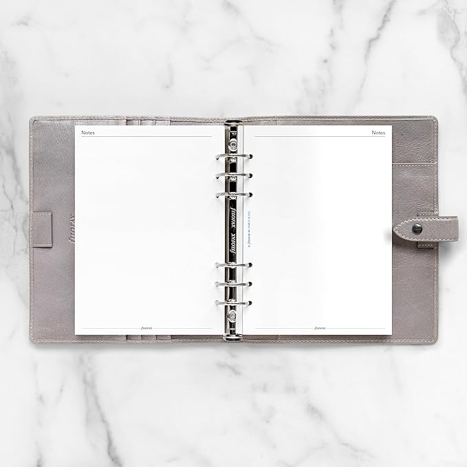 Filofax Calendar Diary Refill, A5 Size, One Day on One Page with Appointments, Business Diary, White Paper, English, 2025 (C68519-25)