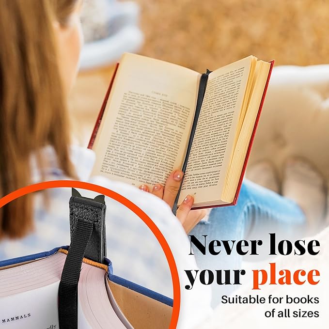 Superior Essentials Magnetic Bookmark-Genuine Leather, Single Long Ribbon Bible Bookmark for Book Lovers-Amplify Your Love for Books with Our Elegant Ribbon Page Marker (Cat, 3PC)