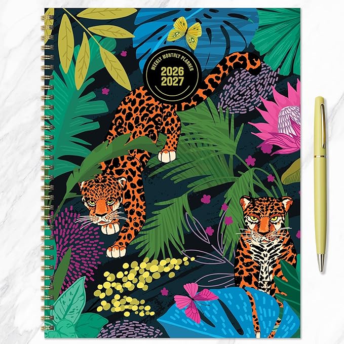TF Publishing July 2026 - June 2027 In the Jungle Large Weekly Monthly Planner