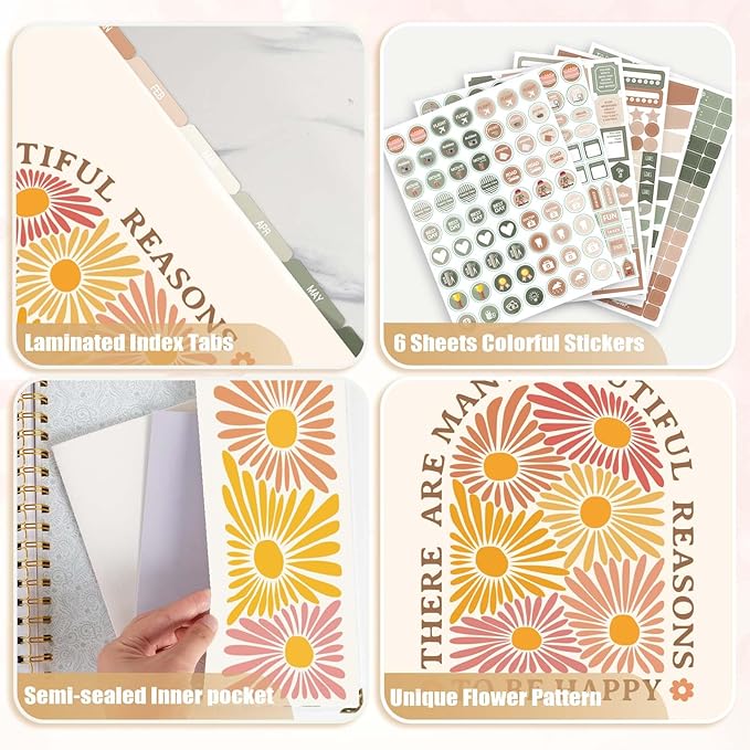Large 2026-2027 Academic Planner,Weekly & Monthly Planner Organizer from July 2026 - June 2027, 8.5"x11" Dasiy Daily Agenda Planning Book with Pocket,Stickers & Tabs for Women Students Office, A4 Size