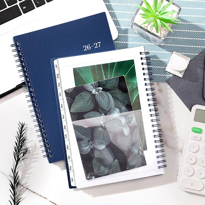 2026-2027 Planner - Planner 2026-2027, July 2026 - June 2027, 6" x 8.4", 26-27 Planners Weekly and Monthly Flexible Cover, A5 Thick Paper, Twin-Wire Binding, Blue