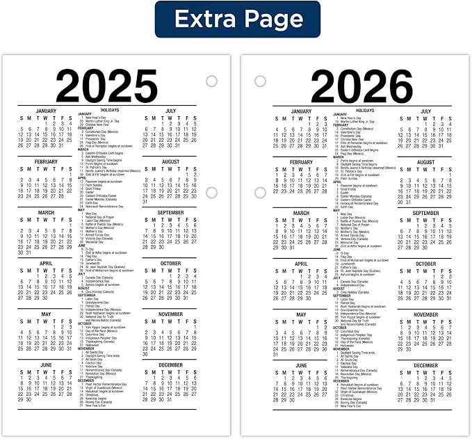 AT-A-GLANCE 2024 Daily Desk Calendar Refill, 3-1/2" x 6", Standard, Loose-Leaf, Recycled (E717R5024)