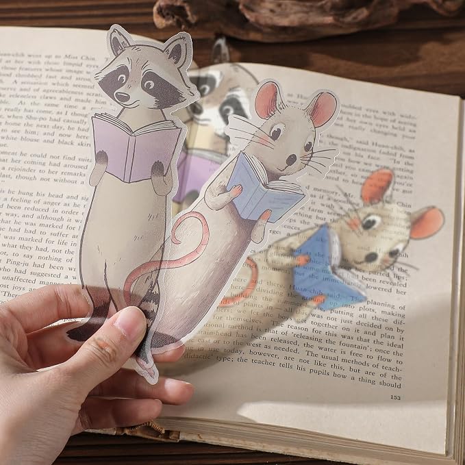 Cute Animals Bookmark Gifts - 8 Pcs Cartoon Koalas Cats Dog Bookmarks for Women Students Book Lovers Funny Page Markers Home Reading Accessories Bookish Gift for Birthday Christmas
