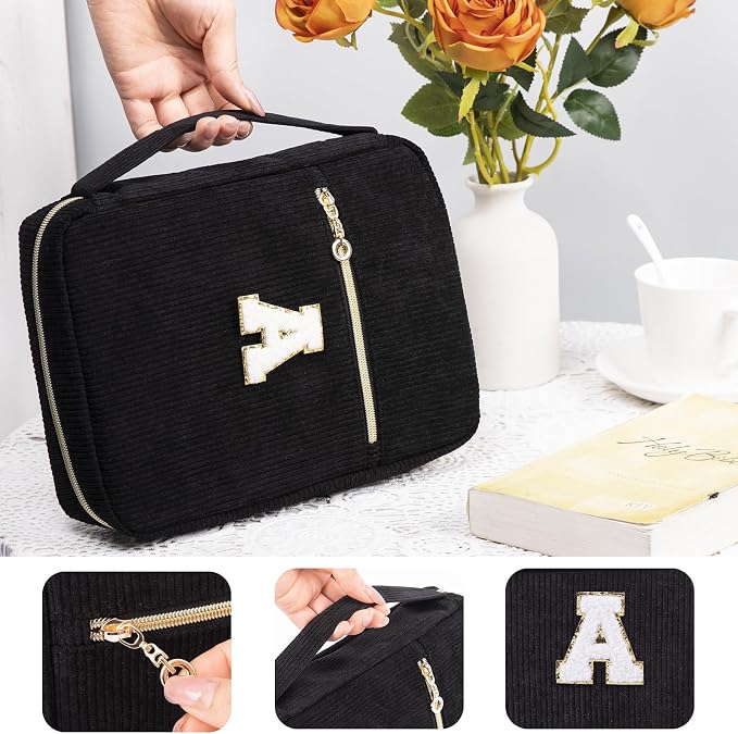 Bible Cover for Women, Initial Personalized Bible Gift Book Carrying Case for Study Suppliers & Accessories