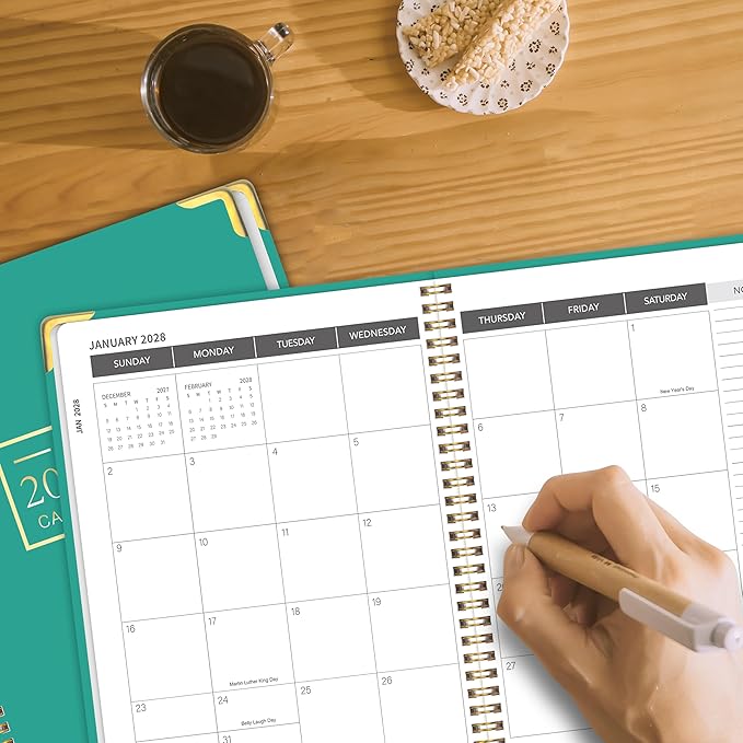 Monthly Planner 2026-2028, 2026-2028 Calendar 36 Months, 8.5" x 11", Jan 2026- Dec 2028,Metal corner protectors with Spiral Bound, 3 Years Academic Planner Perfect for School & Office for Women & Men