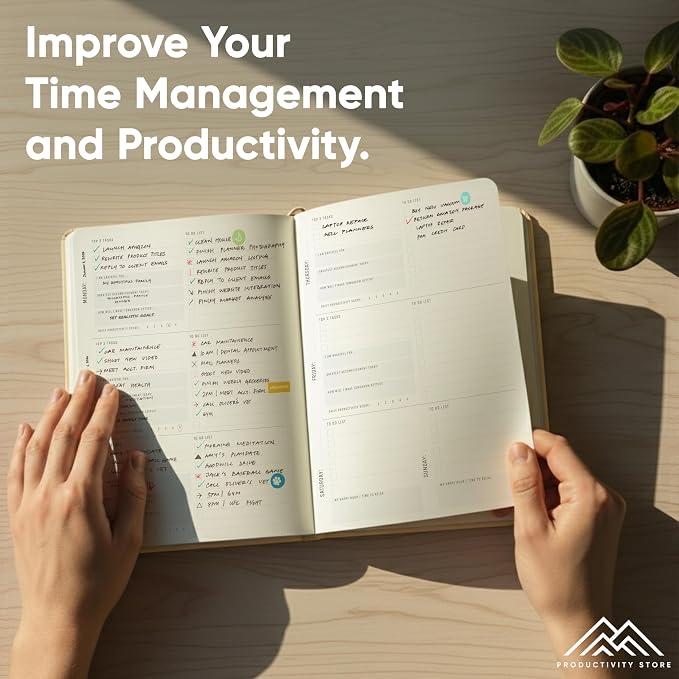 Undated, 2026 Planner, 5.8” x 8.3” - The #1 Productivity Planner to Achieve Your 2026 Goals - Planner 2026-2027 by PRODUCTIVITY STORE (A5, CREAM)