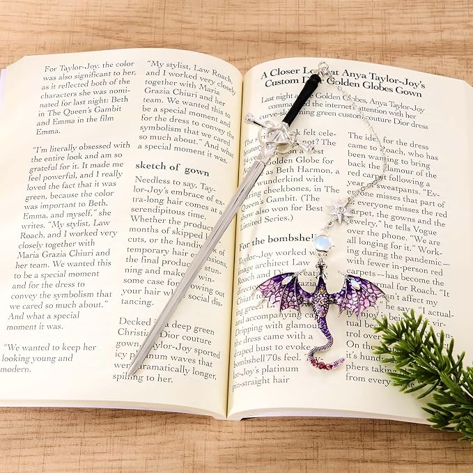 Fourth Wing Personalized Unique Fantasy Dragon Sword Metal Bookmark Book Marks for Reading Teacher Men Women Book Lovers Appreciation Graduation Birthday Retirement Friend Gifts