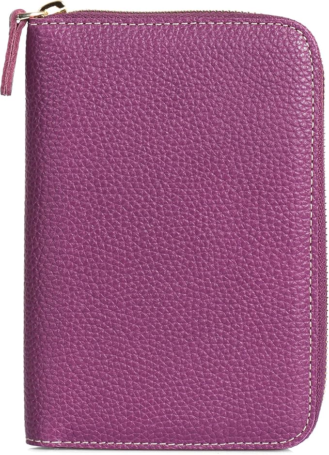 Londo Genuine Leather Padfolio – Portfolio Folder with Pencil Holder, Notepad & Zipper Closure for Business, Office & Travel