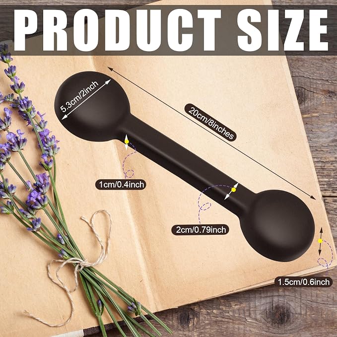 2 Pieces Weighted Bookmarks Book Weight Page Holder Rubber Book Weight Bookmark Portable Weighted Rubber Page Holder for Adults Reading(Brown)