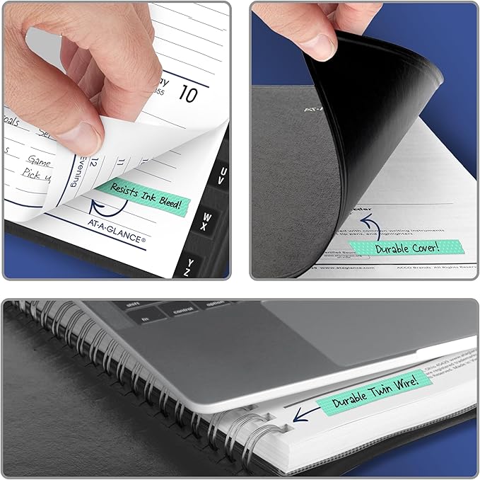 AT-A-GLANCE 2027 Appointment Book Planner, Weekly, 5" x 8", DayMinder, Black (G2100027)