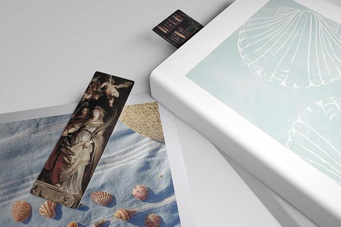 TwoDays Dark Academia Bookmarks for Women, Dark Romance Stuff for Book Lovers, Moody Gothic Book Accessories for Bookish. (Set of 10, 6'' x 2'')