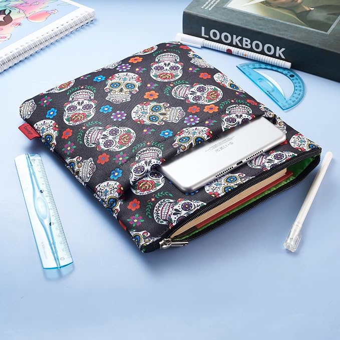 Book Sleeve for Book Lovers, Bookish Book Protector, Book Covers for Paperbacks, Washable Fabric, Book Sleeves with Zipper, Medium 11 Inch X 8.7 Inch