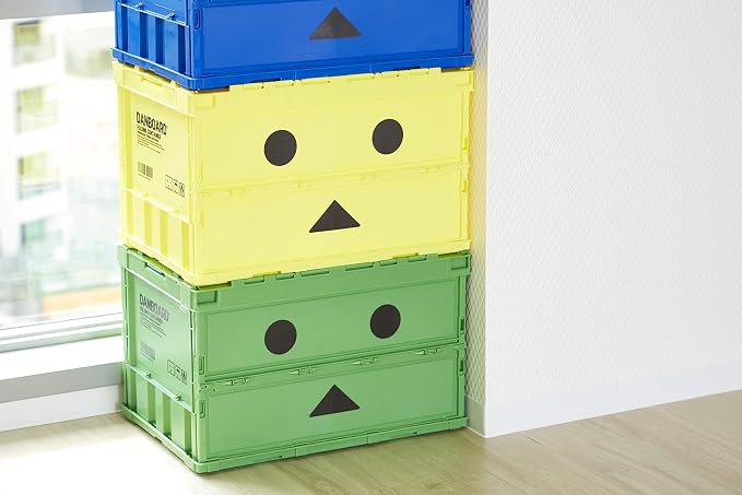 Trusco Nakayama (TRUSCO) TRC50BADNBGN Thin Folding Container with Lock Lid, Green Storage Case, Storage Box