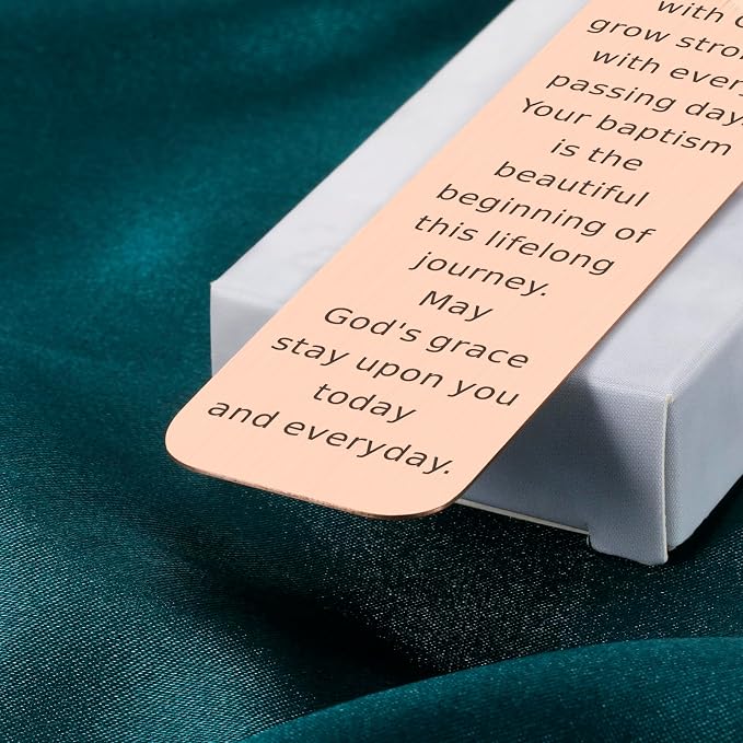 Baptism Gifts for Girl Baptism Gifts for Boys Catholic Christening Gifts First Communion Gifts for Girl Boy Confirmation Gifts for Teens Baptism Bookmark Christian Easter Gifts for Kids Women Men