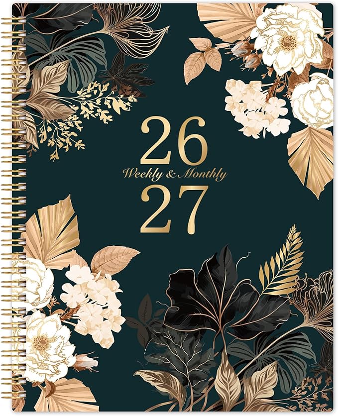 2026-2027 Planner - 9" x 11", 2026-2027 Weekly & Monthly Planner, JUL.2026 - JUN.2027, Large Academic Calendar with Sturdy Cover, Premium Paper, Twin-wire Binding, Monthly Tabs