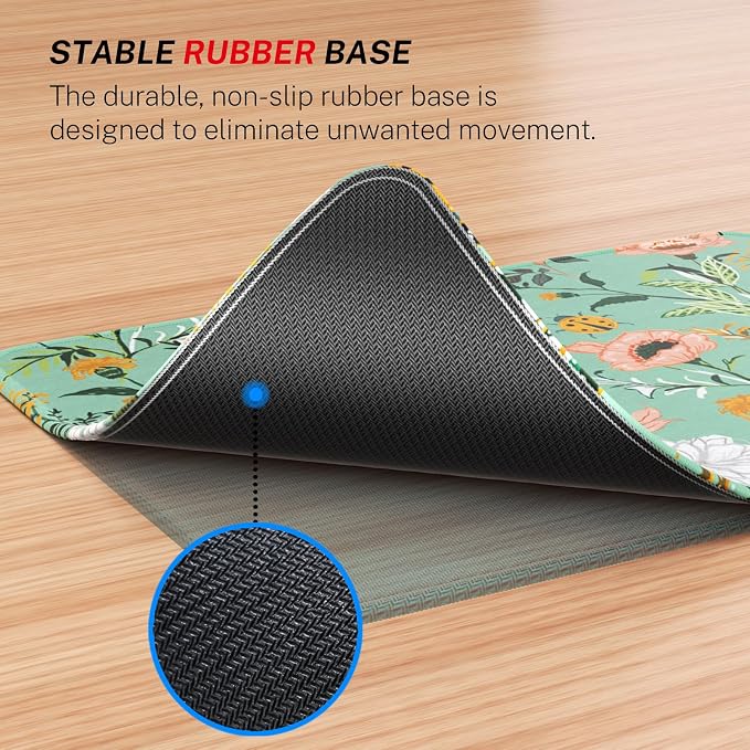 MROCO Essential Office & Gaming Mouse Pad, 8.5 x 11 Inch, Garden Whispers | Anti-Fray Stitched Edges, Functional Pattern Design, Non-Slip Rubber Base, Water and Stain Resistance